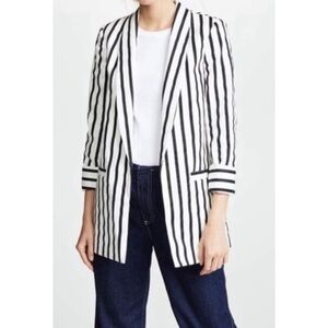 NEW ALICE + OLIVIA Striped Oversized Blazer